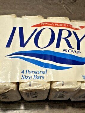 Vintage 1987 Ivory Bar Soap Lot of 4 Personal Size 3.5 oz USA Made Packaged NOS